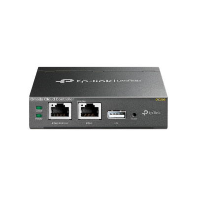 Wi-Fi Облачный контроллер, TP-Link, Omada OC200, 2 порта Ethernet 10/100 Мбит/с, 1 порт USB 2.0, 1 порт Micro USB, IEEE 802.3af / 802.3at