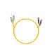 Патч корд оптоволоконный,, FC/UPC-FC/APC SM 9/125 Duplex 2.0мм 1 м, LSZH