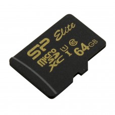 Карта памяти microSDXC Silicon Power, SP064GBSTXBU1V1G, 64GB, Class 10 