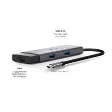 Концентратор USB, TP-Link, UH5020C, 5-портовый концентратор USB Type-C Концентратор USB, TP-Link, UH5020C, 5-портовый концентратор USB Type-C