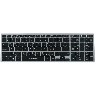 Клавиатура USB, Gembird KBW-2 KeyBoard Bluetooth, BT wireless, gray