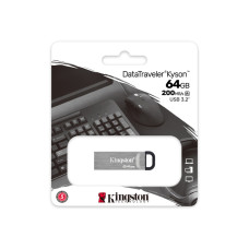 USB-накопитель, Kingston, DTKN/64GB, 64GB, USB 3.2, Серебристый USB-накопитель, Kingston, DTKN/64GB, 64GB, USB 3.2, Серебристый