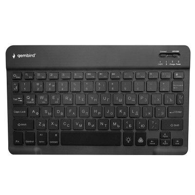 Клавиатура USB, Gembird KBW-4 KeyBoard wireless, BT, gray