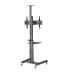 Стойка мобильная, Brateck, TTV12E-46TW, 37"-70", Макс. нагрузка - 70 кг, 1250-1600 мм, Угол наклона +5°~-12°, черный