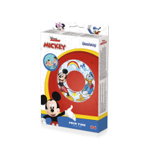 Круг для плавания Swim Tube 56 см, BESTWAY, 91004, Винил, 3+, Mickey & Friends, Белый, Цветная коробка