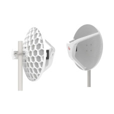 Беспроводной маршрутизатор, MikroTik, RBLHGG-60adkit, Wireless Wire Dish, 1 порт 10/100/1000М, 60GHz, 802.3af/at, RouterOS, IP55, -40°С до 70 °C, (2шт в комплекте)