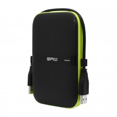 Внешний жесткий диск Silicon Power A60, SP020TBPHDA60S3K, 2 TB, black-green 