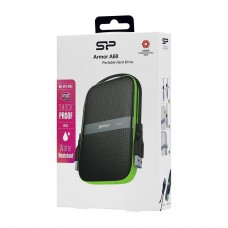 Внешний жесткий диск Silicon Power A60, SP020TBPHDA60S3K, 2 TB, black-green 