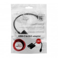 Конвертер Cablexpert A-CM-DVIF-01 USB Type-C 3.1 m -> DVI-I (24+5) f, Черный 