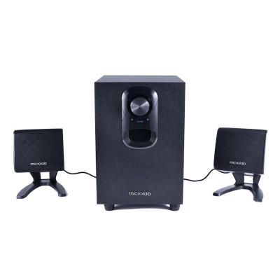 Акустическая система, Microlab, M-108, 11Вт (2,5Вт*2+6Вт), Вход/Выход 3,5 MiniJack, Чёрный