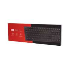 Клавиатура, XG, XK-300UB, Ультратонкая, USB, Кол-во стандартных клавиш 104, Анг/Рус/Каз, Чёрный