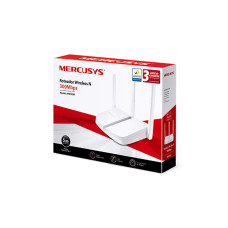 Маршрутизатор,Mercusys, MW305R, N300, 300 мбит/с, 3 порта LAN 10/100 Мбит/с, 1 порт WAN 10/100 Мбит/с