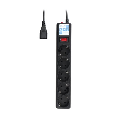 Сетевой фильтр Power Cube SPG5-B1, 0,5м, Черный 5 розеток, 10A, C14/для ИБП, black