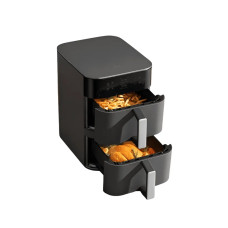 Аэрогриль, Xiaomi, Dual Zone Air Fryer 12L (MAF-DS1201), Объем чаши 12 л ( 6 верхняя чаша, 6 нижняя чаша), Мощность 2800 Вт, Диапазон температуры 40°-230°, Конвекционный нагрев на 360, LCD дисплей, Поддержание температуры, Управление через приложение, Чер