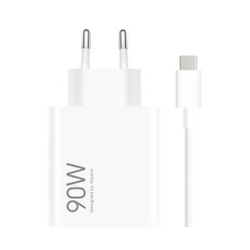 Адаптер питания, Xiaomi, 90W HyperCharge Combo (Type-A), BHR07ZBEU/MDY-15-EK, 3,6-5,0 В 3,0 А (15,0 Вт макс.) / 5,0-20,0 В - 6,1-4,5 А (90,0 Вт макс.), Белый