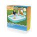 Детский надувной игровой бассейн Dunk `N Splash 251 х 168 см, BESTWAY, 54445, Винил, 636 л., 3+, Баскетбольное кольцо, Надувной мяч, Голубой, Цветная коробка