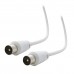 Удлинитель TV-m -> TV f, Ritmix RCC-074 Cable (удлинитель), coaxial, 3m, white