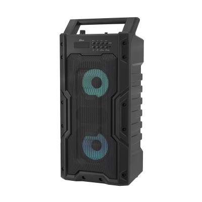 Портативная акустика с плеером Ritmix SP-830B, Черный Bluetooth SPK active 2*10W, BT 5.0/FM/mSD/USB/AUX/mic in, 1800mAh/mUSB power, black