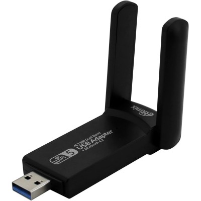 Беспроводной сетевой адаптер Ritmix RWA-650, Черный Wireless LAN USB adapter, WiFi 5 (867M), BT4.2, RTL8822BU, USB 3.0, 2 ext ant, black Беспроводной сетевой адаптер Ritmix RWA-650, Черный Wireless LAN USB adapter, WiFi 5 (867M), BT4.2, RTL8822BU, USB 3.0, 2 ext ant, black