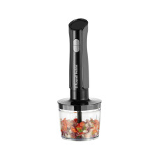 Погружной блендер, Russell Hobbs,27141-56, Мощность 500 Вт, 2 скорости, 3 насадки, Мерный стакан 600 мл, Серебристый