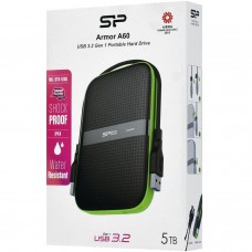 Внешний жесткий диск Silicon Power A60 5 TB (SP050TBPHDA60S3K), black-green 