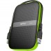 Внешний жесткий диск Silicon Power A60 5 TB (SP050TBPHDA60S3K), black-green HDD USB SP050TBPHDA60S3K, USB 3.2