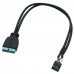 Кабель 9 pin -> 19 pin, Cablexpert CC-U3U2-01 Cable converter for power supply (USB 3.0 ->2.0), 0.3m Кабель 9 pin -> 19 pin, Cablexpert CC-U3U2-01 Cable converter for power supply (USB 3.0 ->2.0), 0.3m