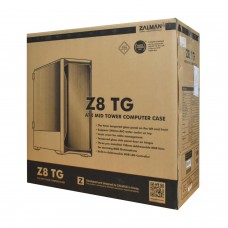 Корпус ATX midi tower Zalman Z8 TG, (без БП), Черный 