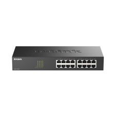 Коммутатор, D-Link, DES-1016D/I1A, Неуправляемый, 16 портов 10/100M RJ45, Корпус металл, 1U