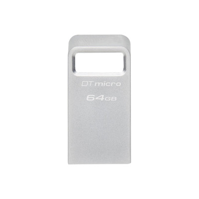 USB-накопитель, Kingston, DTMC3G2/64GB, 64GB, USB 3.2, Серебристый