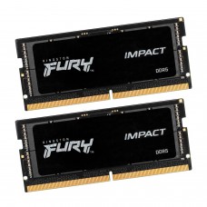 Оперативная память для ноутбука, Kingston Fury Impcat Black XMP, KF564S38IBK2-32, DDR5, 32 GB 