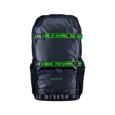 Рюкзак для геймера, Razer Scout Backpack 15.6", RC81-03850101-0500, износостойкий и водостойкий, для ноутбуков с диагональю до 15 дюймов, длина 50 см x ширина 27 см x высота 18 см, 80% полиэстер DTY / 20% полиуретановая смола, черно-зеленый
