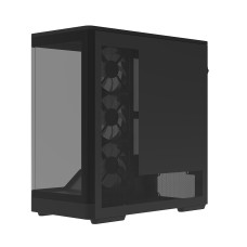 Компьютерный корпус, Aerocool, P500A-BK-v1, ATX/Micro ATX, USB 1*Type C/2*3.0, HD-Audio+Mic, Кулер 4*12 см APNX ARGB, Высота процессорного кулера до 180 мм, Длина VGA до 420мм, 1*3.5"/3*2.5", Толщина 0,6-0,8мм, 460x235x480мм, Без Б/П, Чёрный