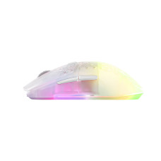 Компьютерная мышь, Steelseries, Aerox 3 Wireless (2022) Ghost, 62610, Игровая, Оптическая, 18000 CPI, 6 кнопок, Подсветка RGB, Беcпроводная, 2.4 ГГц / Bluetooth 5,0, Серая