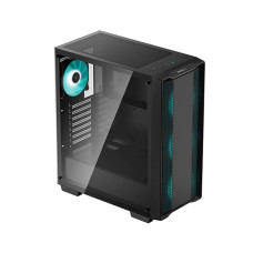 Компьютерный корпус, Deepcool, CC560 V2 R-CC560-BKGAA4-G-2, ATX/Micro ATX, USB 3.0*1/2.0*1, HD-Audio+Mic, 3*120mm Led Mint/1*120mm Led Mint , Высота процессорного кулера до 163мм, Длина VGA до 370мм, 2*3.5"/2+1*2.5", Слот 7, Сталь 0,6, 416x210x4