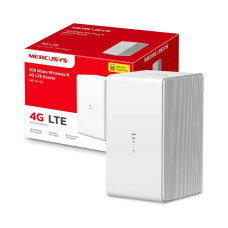 Маршрутизатор, Mercusys, MB110-4G, 802.11b/g/n, N300, 1 LAN/WAN 10/100 Мбит/с, 1 порт LAN 10/100 Мбит/с, 2 порта для подключения внешней антенны 4G/3G, 1 слот для установки Nano SIM-карты
