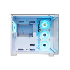 Компьютерный корпус, Aerocool, P500C-G-WT-v1, ATX/Micro ATX, USB 2*3.0/2.0, HD-Audio+Mic, Кулер 4*12 см ARGB, Высота процессорного кулера до 162 мм, Длина VGA до 450мм, 2*3.5"/3*2.5", Толщина 0,7мм, 398x285x475.8мм, Без Б/П, Белый