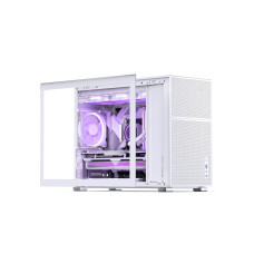 Компьютерный корпус, Jonsbo, D31 MESH White, Mini-Tower, M-ATX/DTX/ITX, Type-C*1/USB3.0*1, Audio+Mic, Высота процессорного кулера до 168 мм, Длина VGA до 400 мм, 2*2.5"/1*3,5", Сталь, Пластик, Закаленное стекло, 205*347.5*440, Без Б/П, Белый