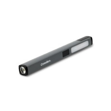 Перезаряжаемый фонарь, Camelion, RS940-CBH, встроенный литий-ионный аккумулятор 3,7 В 400 мАч, XTE LED + SMD светодиоды, до 150 лм, 6 режимов освещения, дальность луча до 25 м, USB-C зарядка, магнитный клип, титаново-серый