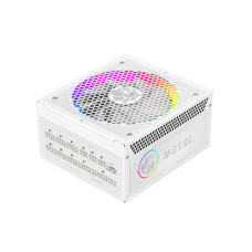 Блок питания, Gamemax, RGB 1050G Gold White, 2109-1050B0045, 1050W, ATX, ATX, Вентилятор 14см, 20+4 pin, 4*PCI-E 6+2 pin, 10*SATA, 3*Molex, 16*4+4 pin, 150*165*86mm мм, Белый