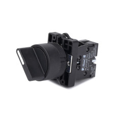 Переключатель 2 поз., Himel, HLAY2ED21, 1НО чёрный фиксируемый