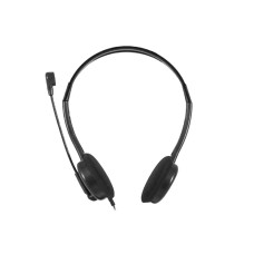 Гарнитура, Genius, HS-200C, SINGLE, Тип крепления: Дуговые, Подключение 3,5 MiniJack, Длина кабеля 1,8 м, Чёрный