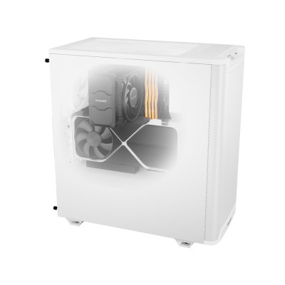 Компьютерный корпус, Bequiet!, PURE BASE 501 Airflow White, BG075, Без Б/П, ATX PS/2, E-ATX/ ATX/ M-ATX/ Mini-ITX, 2xUSB 3.0, USB 3.1 Gen 2 Type C, Mic+Audio, Midi Tower, Чёрный