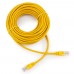 Патч-корд Cablexpert PP10-10M/Y, желтый Cable Patch cord UTP 5e-Cat 10 m