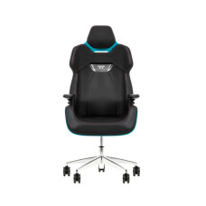Игровое компьютерное кресло, Thermaltake, ARGENT E700 Ocean Blue, GGC-ARG-BLLFDL-01, Максимальная нагрузка 150 кг, Натуральная кожа, Основание алюминий и металл, Синий