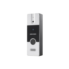 Вызывная панель, Hikvision, DS-KB2411T-IM, 4-проводная аналоговая дверная станция, 2МП, цинковый сплав, подавление шума и эха, от -10° C до + 55°, IP65