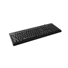 Клавиатура, Rapoo, NK2400, USB, Кол-во стандартных клавиш 104, Длина кабеля 1,5 метра, Анг/Рус/Каз, Чёрный