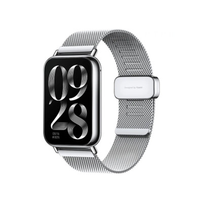 Сменный браслет, Xiaomi, Milanese Quick Release Strap, M2306AS1/BHR8012GL, Совместим с band 8 Pro/9 ProRedmi Watch 4/5, Серебристый