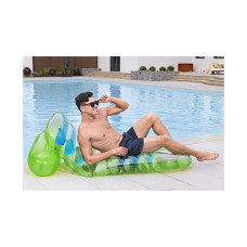 Пляжный матрас для плавания Summer Colors 193 х 80 см, BESTWAY, 43962, Винил, Трёхкамерный, Поддержка спины, Зелёный, Цветная коробка