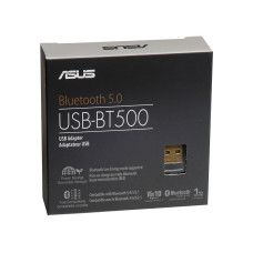 USB-адаптер беспроводного интерфейса Bluetooth, ASUS, USB-BT500, 2.4 ГГц, 3 Мбит/с, Bluetooth 5.0, USB 2.0